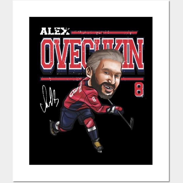 Alex Ovechkin Washington Cartoon Wall Art by lavonneroberson